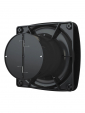 RIO 4C Matt black, Вентилятор накладной RIO D100 обр.клапан Matt black DICITI