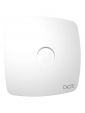 RIO 5C Matt white, Вентилятор накладной RIO D125 обр.клапан Matt white DICITI