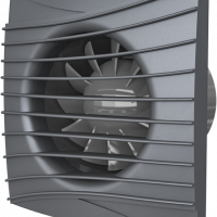 SILENT 4C Dark Gray metal, Вентилятор накладной SILENT D100 обр.клапан Dark gray metal DICITI